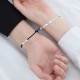 Custom Couple Bracelets Personalized Nameplated Date Engraved ID Matching Couple Bracelets For Boyfriend And Girlfriend Personalized Braided Rope Bracelets For Women Men